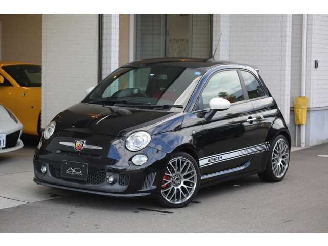 アバルト５００　エッセエッセ　入庫しました！５ＭＴ　赤革シート　キビキビと走る楽しいお車です！４本出しマフラー　ＥＴＣ　お気軽にお問い合わせください！