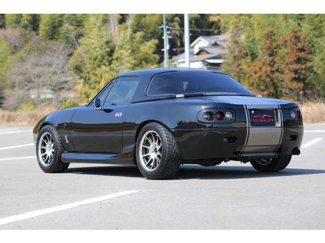 ユーノスロードスター　NA6　コブラフェイス　全塗装　ストライプラッピング　社外ホイール　ナルディステアリング　カスタム多数のお車です！お気軽にお問い合わせください！