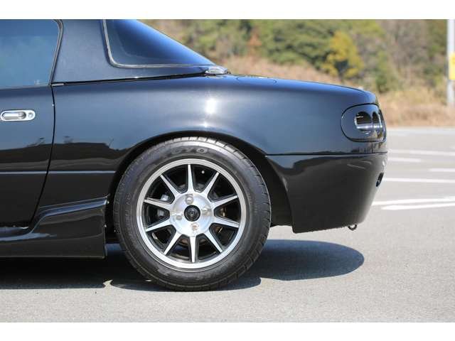 ユーノスロードスター　NA6　コブラフェイス　全塗装　ストライプラッピング　社外ホイール　ナルディステアリング　カスタム多数のお車です！お気軽にお問い合わせください！